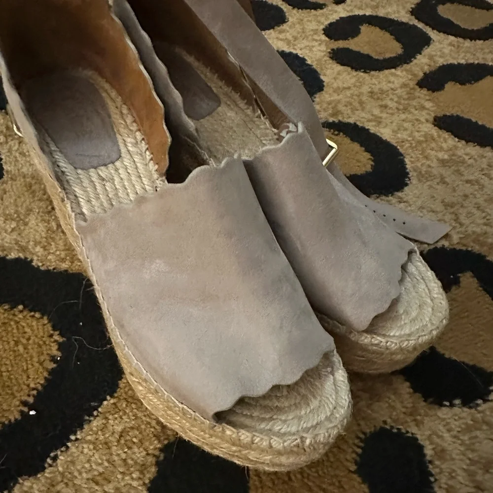 Chloe Scalloped Espadrilles - Picture 2 of 7
